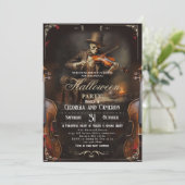 Halloween Party  Gothic Grim Reaper Violini Kaart (Staand voorkant)