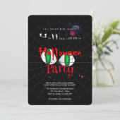 Halloween Party  Gothic, Spinnenweb Kaart (Staand voorkant)