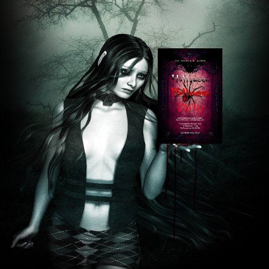 Halloween Party Gothic The Spider's Web Kaart