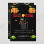 Halloween Party  Gotisch Kaart (Voorkant / Achterkant)