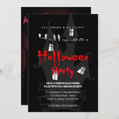 Halloween Party  Gotisch Kaart (Voorkant / Achterkant)