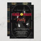 Halloween Party  Gotisch Kaart (Voorkant / Achterkant)