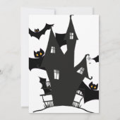 Halloween Party  Gotisch Kaart (Achterkant)