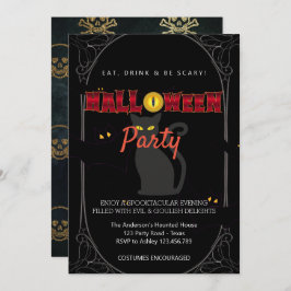 Halloween Party  Gotisch Kaart