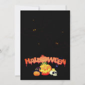 Halloween Party  Gotisch Kaart (Achterkant)