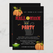 Halloween Party  Gotisch Kaart (Voorkant / Achterkant)