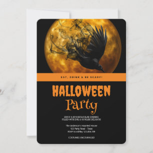 Halloween Party Gotische Kraai Kaart