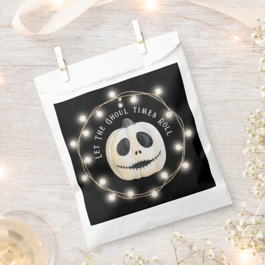 Halloween Party Gotische Pompoen Gezicht Bedankzakje (Geknipt)