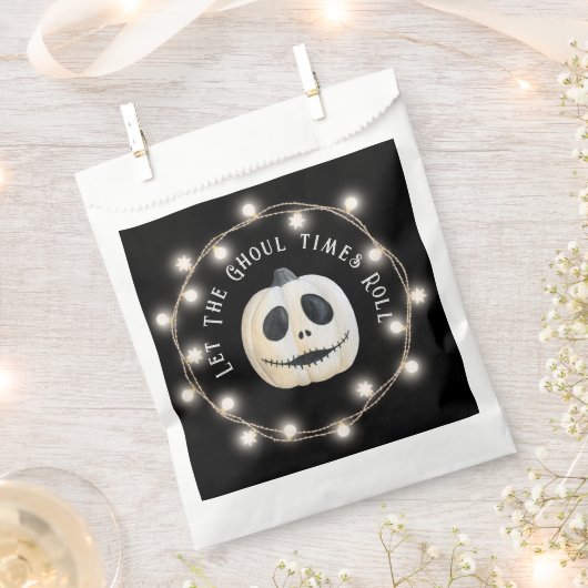 Halloween Party Gotische Pompoen Gezicht Bedankzakje (Geknipt)