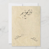 Halloween Party Gotische Uitnodiging (Achterkant)