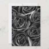 Halloween Party Gotische Zilveren Schedel Kaart (Achterkant)