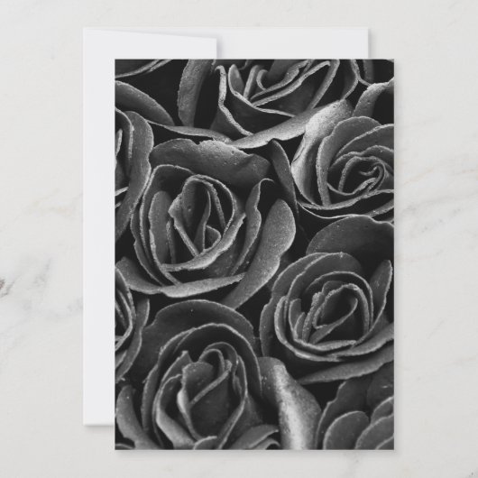 Halloween Party Gotische Zilveren Schedel Kaart (Achterkant)