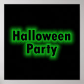 Halloween Party Green Glow Poster (Voorkant)