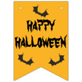 Halloween Party Green Paars Yellow Black Witch Vlaggetjes (Tweede vlag)