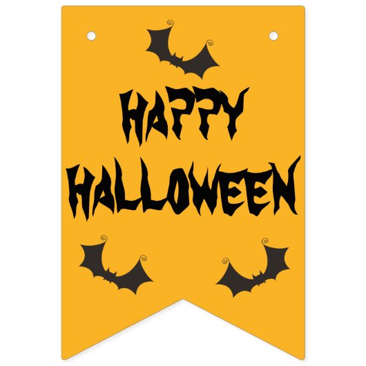 Halloween Party Green Paars Yellow Black Witch Vlaggetjes (Tweede vlag)