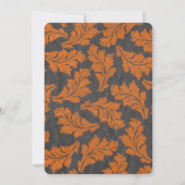 Halloween Party grillig patroon Kaart (Achterkant)