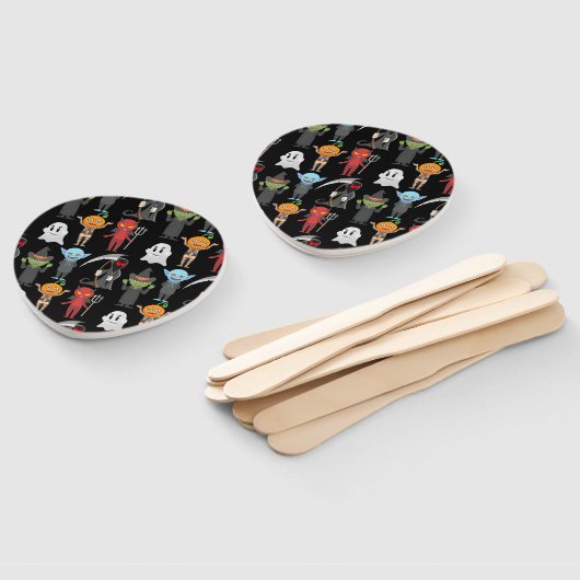 Halloween Party Hand Fans Handwaaier (Niet-gemonteerd)