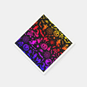 Halloween Party Happy Halloween neon spooky-schuin Servet (Hoek)