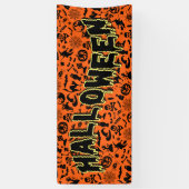 Halloween Party Happy Halloween spooky typografie Spandoek (Verticaal)