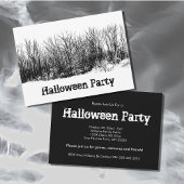 Halloween Party Haunted Bossen Kaart