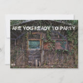 Halloween Party Haunted House Invitation Kaart (Voorkant)