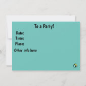 Halloween Party haunted house Invitation Kaart (Achterkant)