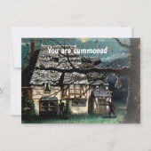 Halloween Party haunted house Invitation Kaart (Voorkant)