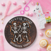 Halloween Party Haunted House Papieren Bordje (Feest)