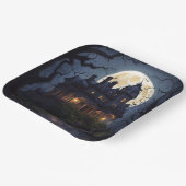 Halloween Party Haunted Mansion Papieren Bordje (Gebogen)