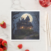 Halloween Party Haunted Mansion Servet (Insitu)