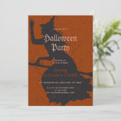 Halloween Party Heksenmagie Trick or treat Grunge Kaart (Staand voorkant)