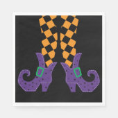 Halloween Party Holiday Custom Retro Kleurrijk Servet (Voorkant)