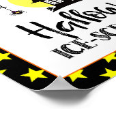 halloween party ijsbalk poster (Hoek)