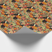  Halloween Party Illustratie Cadeaupapier (Hoek)