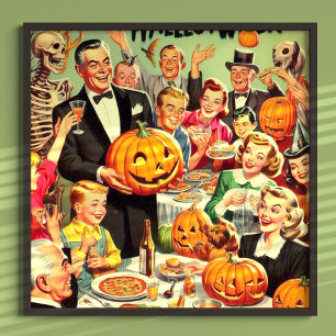 Halloween Party Illustratie Poster