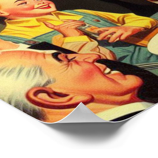  Halloween Party Illustratie Poster (Hoek)