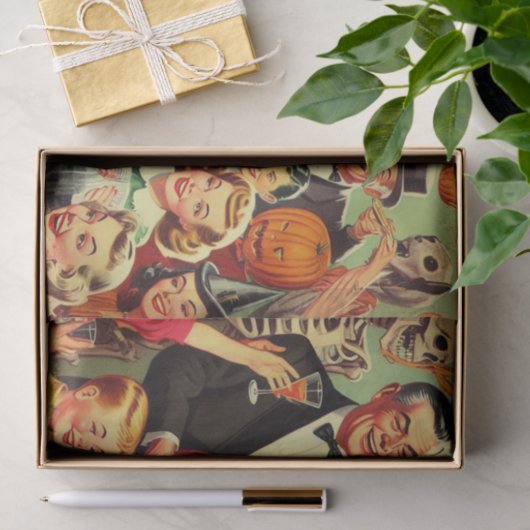  Halloween Party Illustratie Tissuepapier (Geschenk)