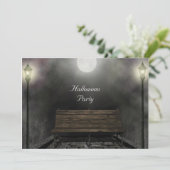 Halloween Party in dark Kaart (Staand voorkant)