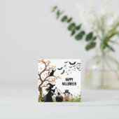 Halloween Party Informatiekaartje (Staand voorkant)