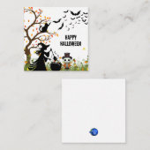 Halloween Party Informatiekaartje (Voorkant / Achterkant)