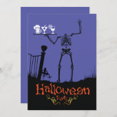 Halloween Party invitación Drinks Kaart (Voorkant / Achterkant)