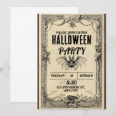 Halloween Party Invitation 2024: Doe mee met de an Kaart (Voorkant / Achterkant)