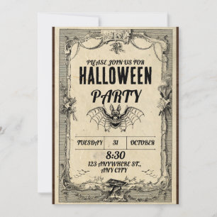 Halloween Party Invitation 2024: Doe mee met de an Kaart