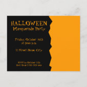 Halloween Party Invitation briefkaart (Achterkant)