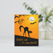 Halloween Party Invitation briefkaart (Staand voorkant)