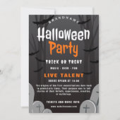 Halloween Party Invitation Card Kaart (Voorkant)