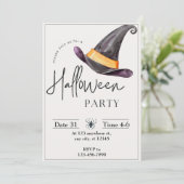 Halloween Party Invitation Card Kaart (Staand voorkant)
