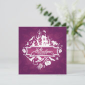 Halloween Party Invitation Card Kaart (Staand voorkant)