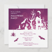 Halloween Party Invitation Card Kaart (Achterkant)