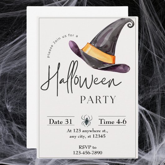 Halloween Party Invitation Card Kaart
